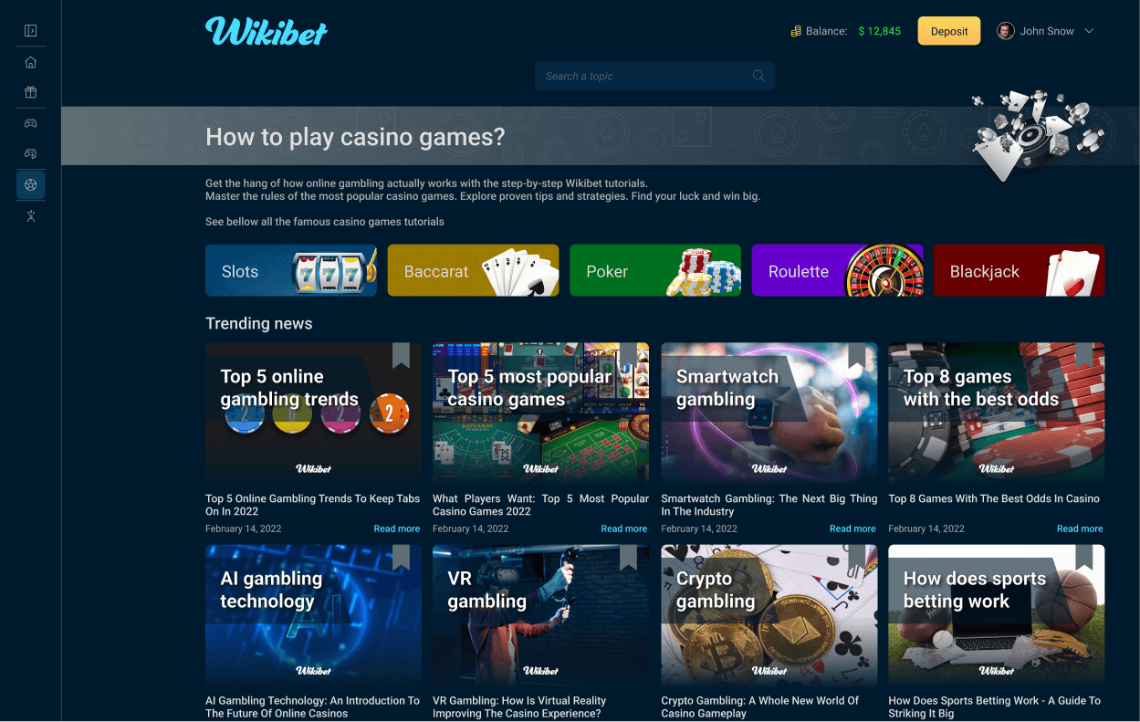 Wikibet screenshot 2