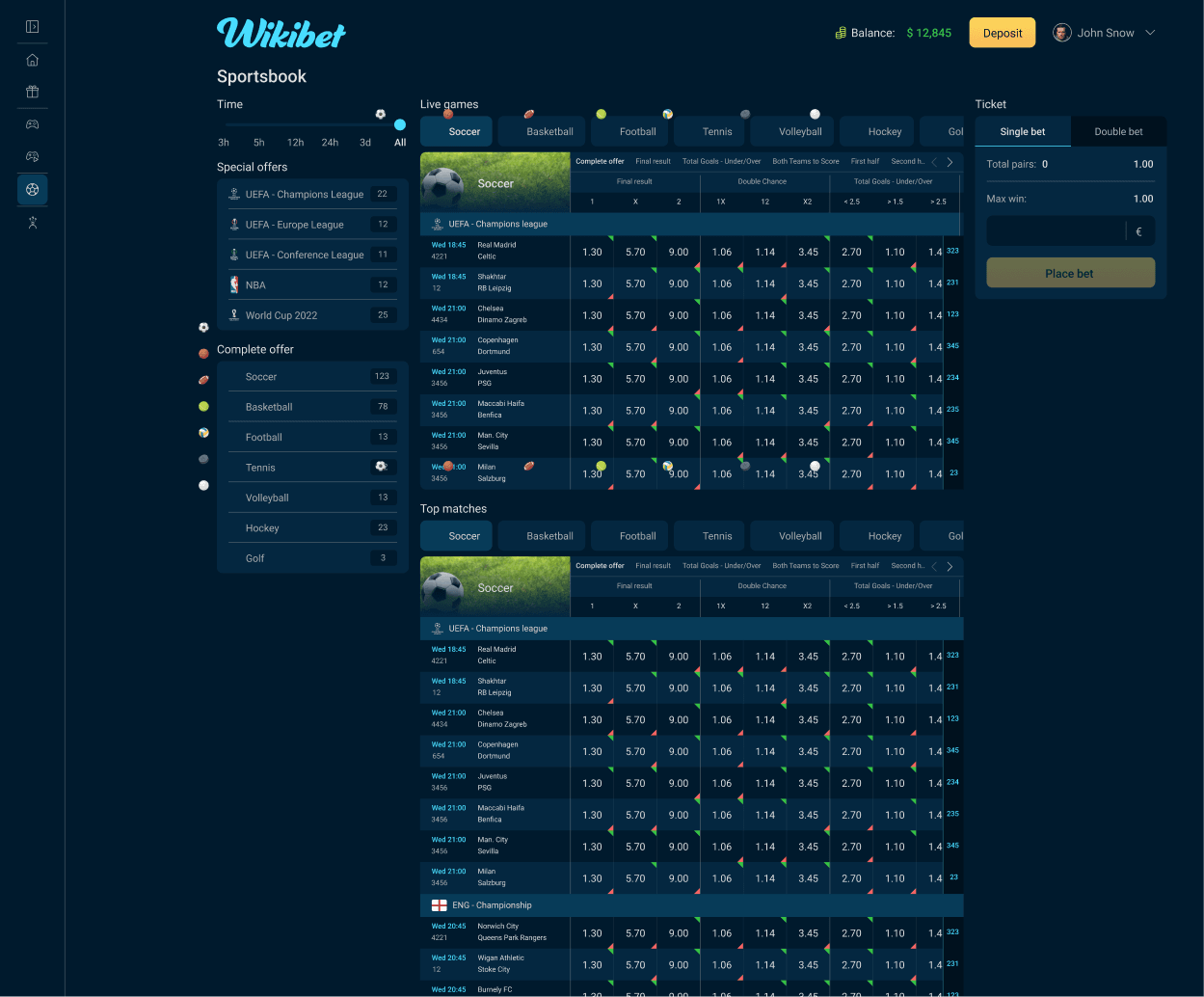 Wikibet screenshot 4